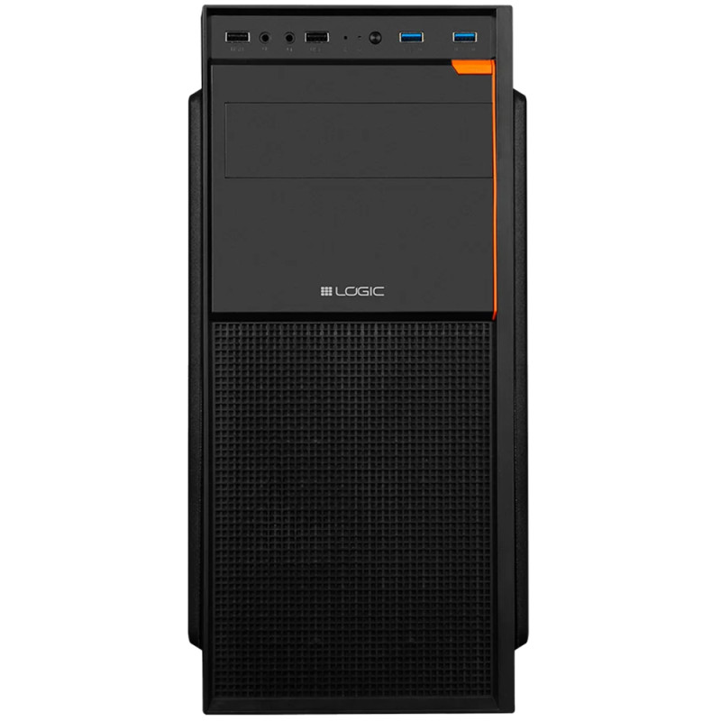 Корпус LogicConcept J23 USB 3.0x2+2.0x2 BLACK без БЖ ATX