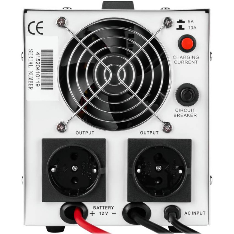 ДБЖ LogicPower LPY-PSW-500VA+(350Вт) 5A/10A з правильною синусоїдою 12В, без АКБ
