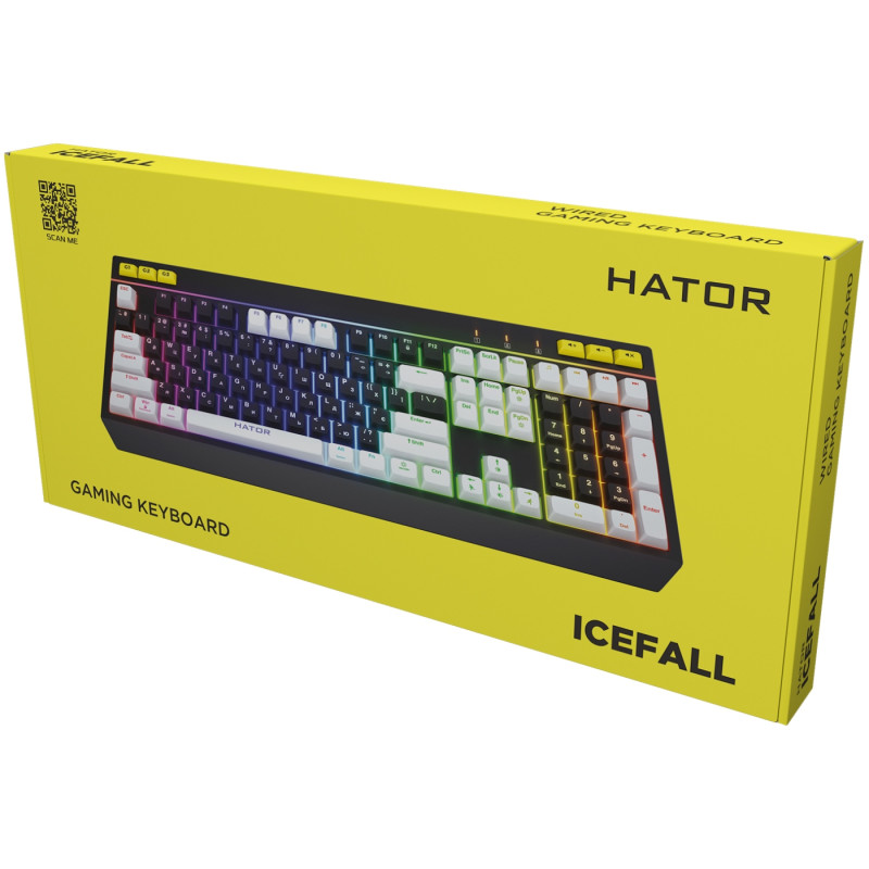 Клавіатура ігрова мембранна HATOR Icefall  black