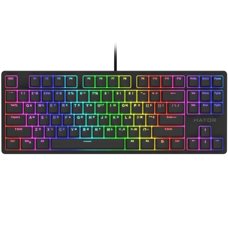 Клавіатура Hator Rockfall 2 Mechanical TKL orange black