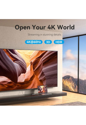 Док-станція USB3.1 Type-C --> HDMI 4K60Hz/USB 3.0x3/PD 100W 5-in-1 Vention