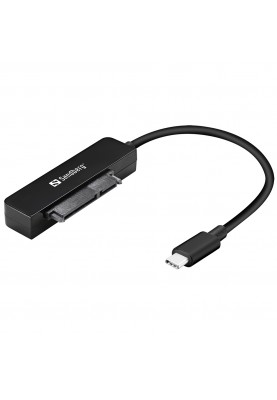 Перехідник USB 3.1 Type-С Gen.2 --> SATA III (F), чорний Sandberg