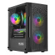 Корпус LogicConcept ARAMIS MESH+GLASS ARGB fans 3x120mm BLACK без БЖ mATX