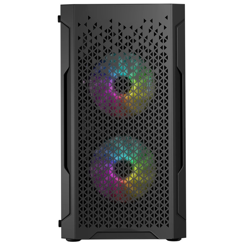 Корпус LogicConcept ARAMIS MESH+GLASS ARGB fans 3x120mm BLACK без БЖ mATX