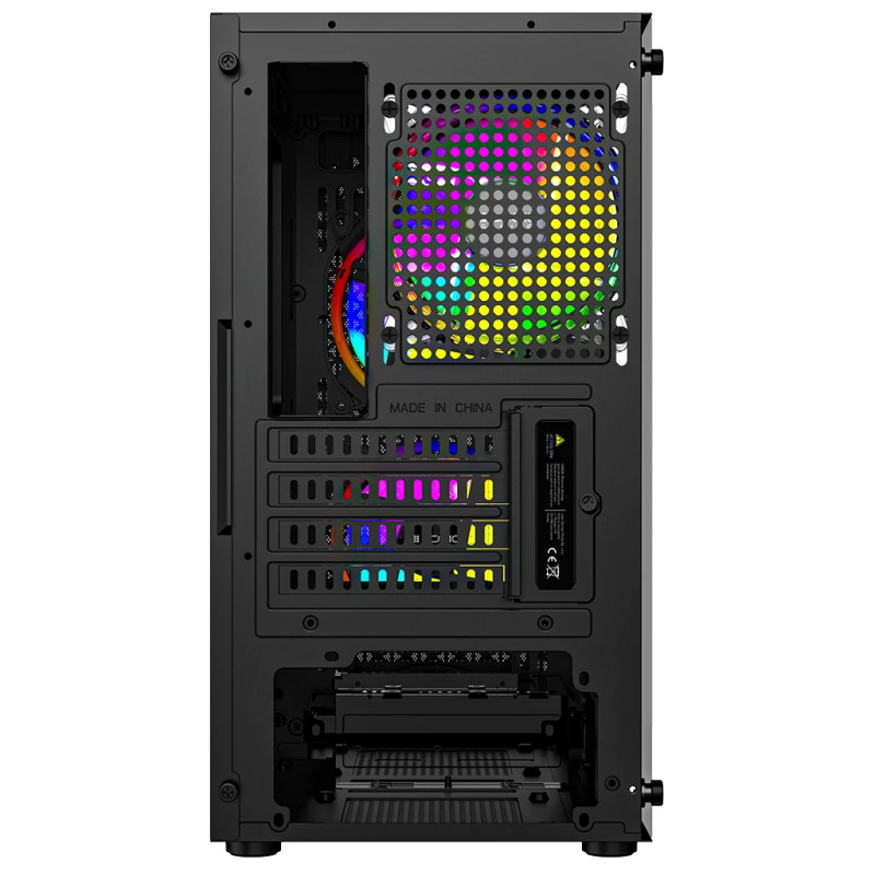 Корпус LogicConcept ARAMIS MESH+GLASS ARGB fans 3x120mm BLACK без БЖ mATX