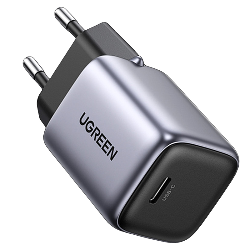 Зарядний пристрій 1xUSB 30W (USB-C) Gan PD Nexode Mini Сірий CD319 Ugreen