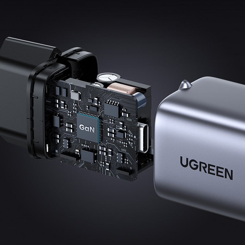 Зарядний пристрій 1xUSB 30W (USB-C) Gan PD Nexode Mini Сірий CD319 Ugreen