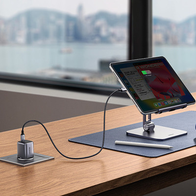 Зарядний пристрій 1xUSB 30W (USB-C) Gan PD Nexode Mini Сірий CD319 Ugreen Зарядний пристрій 1xUSB 30W (USB-C) Gan PD Nexode Mini Сірий CD319 Ugreen