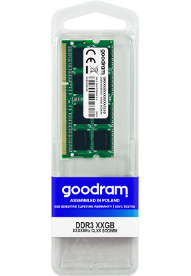 SoDIMM 8GB DDR3 1600 MHz GoodRAM, Retail