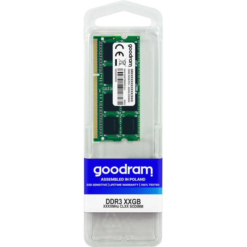 SoDIMM 8GB DDR3 1600 MHz GoodRAM, Retail