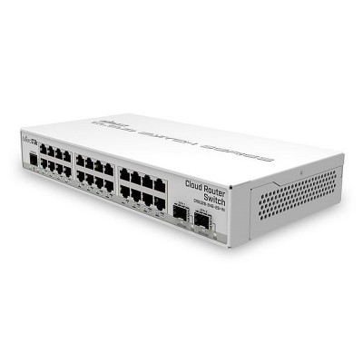 Комутатор Mikrotik CRS326-24G-2S+IN, 24xGb LAN, 2xSFP+cages, RouterOS L5 або SwitchOS (dualboot), des