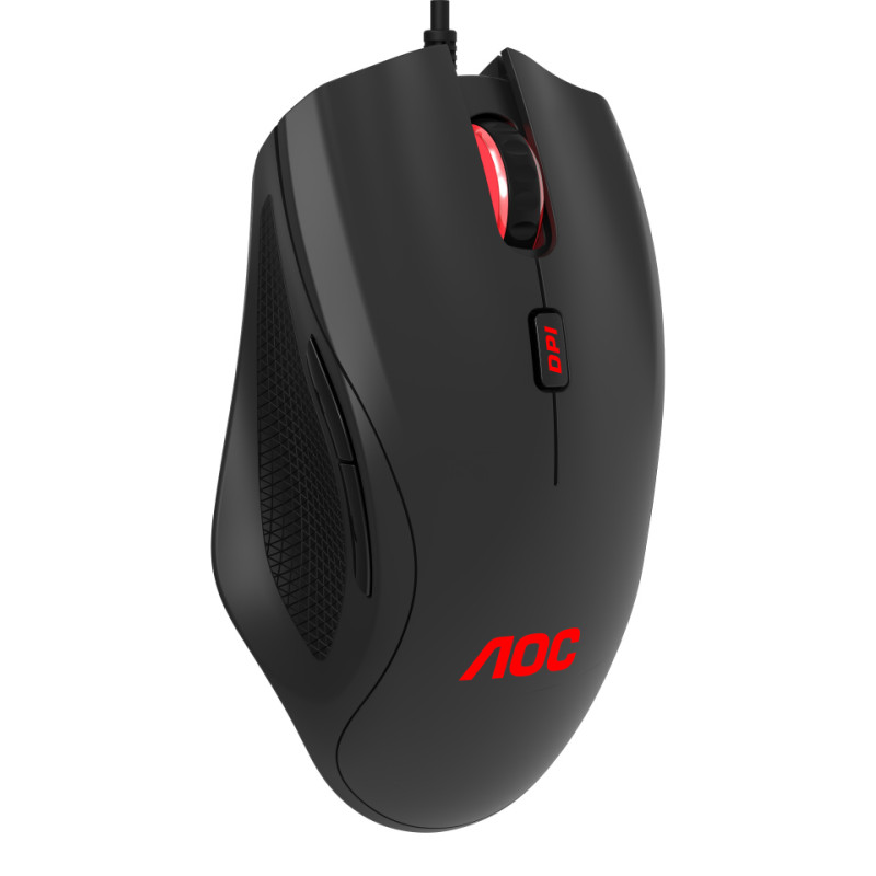 Мишка AOC GM200 ігрова, 4200dpi., 6кн., RGB PAW3519 чорна