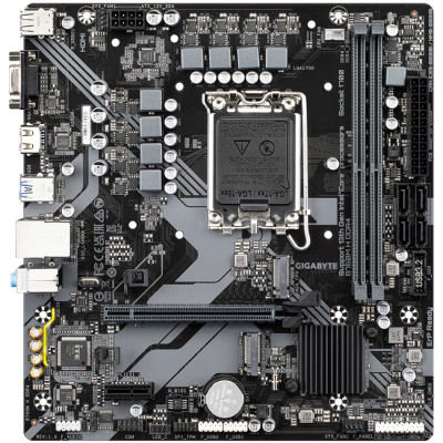 Gigabyte B760M H DDR4 (1700/B760, 2*DDR4, 2хM.2, PCIex16, VGA , HDMI, 1GbE LAN, mATX)