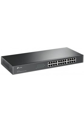 Комутатор TP-Link TL-SF1024, 24*10/100M, 1U rack mount, металевий корпус