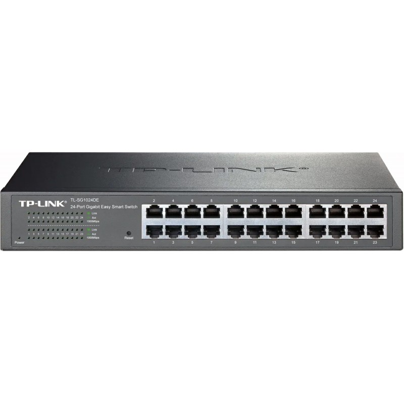 Комутатор TP-Link TL-SG1024DE, 24xRJ-45 10/100/1000, 19"