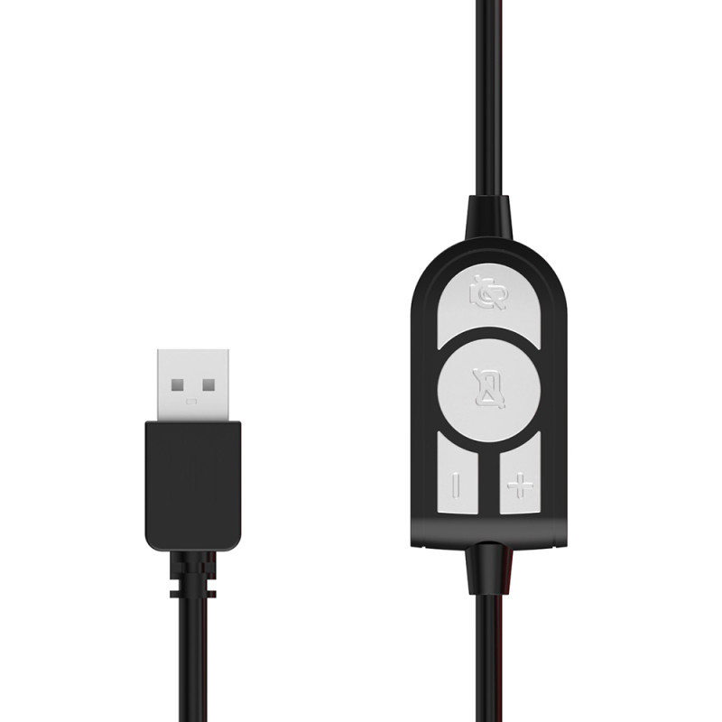 Гарнітура  Media-Tech NEMESIS USB, Black-Red