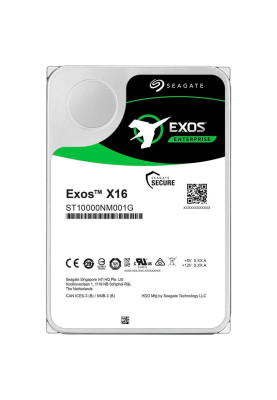 Накопичувач HDD 10Tb, 7200, Seagate Exos X16 , 256M, SATA III (ST10000NM001G )