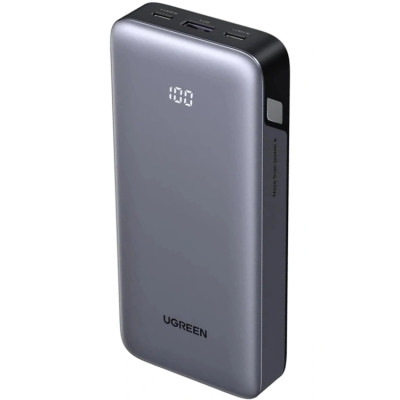 УМБ Ugreen 20000mAh 30W PD/QC, USB-A, 2xUSB-С (PB532) Gray