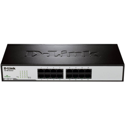 Комутатор D-Link DES-1016D 16xFE, Некерований