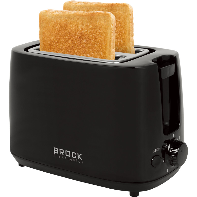 Тостер BROCK BT 1007 BK 700Вт/ 2 відділення/мех. управління/чорний