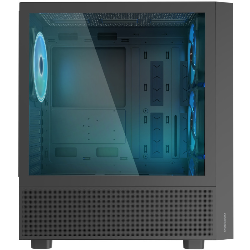 Корпус Modecom BREEZE BLACK USB 3.0x2 USB-Cx1 ARGB 4x140mm fans без БЖ ATX