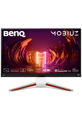 TFT 32" BenQ EX3210U, 4K UHD, IPS, 144Hz, 1 мс, HDMI, DP, USB-hub, HAS, колонки, білий