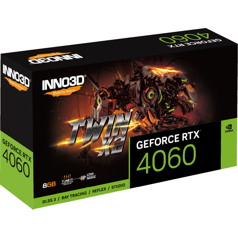 GeForce RTX4060 Inno3D TWIN X2 OC, 8GB GDDR6, 128bit, PCI Express 4.0 X8