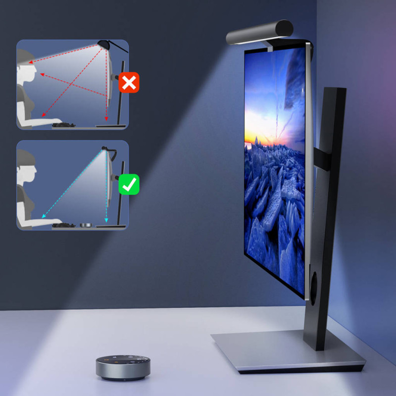 Лампа підсвічування монітора Elesense, 90 LED, 7W, дистанційне керування