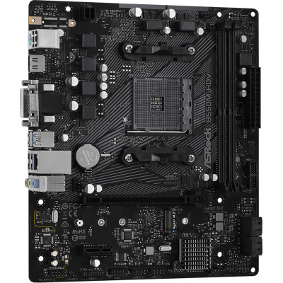 ASRock B550M-HDV (AM4/B550, 2*DDR4, PCIex16, DVI/HDMI/VGA, 4xSATA, M.2, GLan, 7.1ch, mATX)