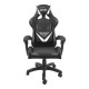 Крісло ігрове Gaming Chair Fury Avenger L, 60мм, Black-White