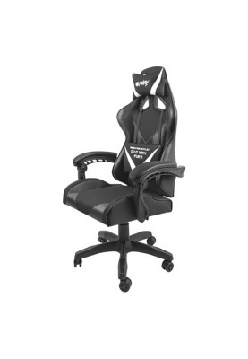 Крісло ігрове Gaming Chair Fury Avenger L, 60мм, Black-White