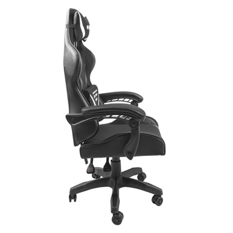 Крісло ігрове Gaming Chair Fury Avenger L, 60мм, Black-White