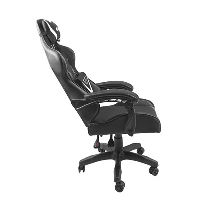 Крісло ігрове Gaming Chair Fury Avenger L, 60мм, Black-White