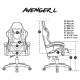 Крісло ігрове Gaming Chair Fury Avenger L, 60мм, Black-White