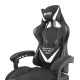 Крісло ігрове Gaming Chair Fury Avenger L, 60мм, Black-White