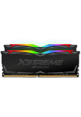 Пам'ять DDR4 16Gb 3600MHz (2*8Gb) OCPC X3 RGB Black, Kit