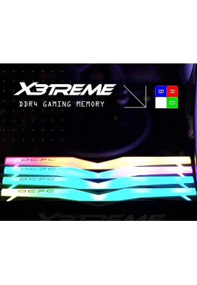 Пам'ять DDR4 16Gb 3600MHz (2*8Gb) OCPC X3 RGB Black, Kit