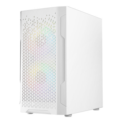 Корпус LogicConcept ARAMIS MESH+GLASS ARGB fans 3x120mm WHITE без БЖ mATX