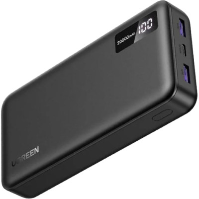 УМБ Ugreen 20000mAh 22,5W PD 2хUSB-A +2xUSB-C Black (PB312)