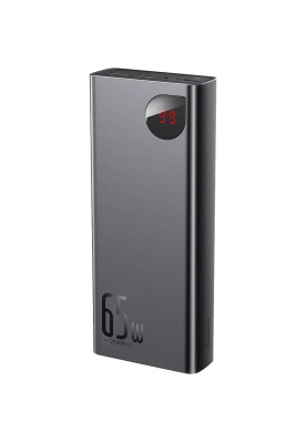 УМБ Baseus Adaman Metal Digital Display 20000mAh 65W 6A QC3.0/PD3.0 2USB + Cable Type-C, Black