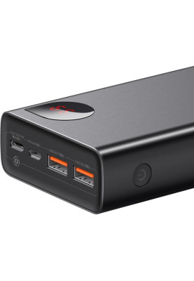 УМБ Baseus Adaman Metal Digital Display 20000mAh 65W 6A QC3.0/PD3.0 2USB + Cable Type-C, Black
