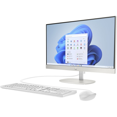 Моноблок 23.8" HP 24-cr0000ua AiO Ryzen 7 7730U/16Gb/SSD512Gb/WiFi/Cam/K&M/DOS/Shell White