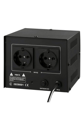 Стабілізатор напруги Gemix GX-501D, 500ВА/350Вт, цифрові індикатори, пластиковий корпус