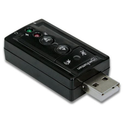 Звукова плата  USB Manhattan 3D 7.1 Surround RTL