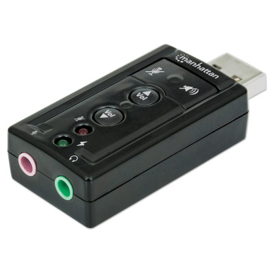 Звукова плата  USB Manhattan 3D 7.1 Surround RTL