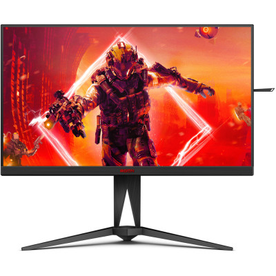 Монітор TFT 27" AOC AGON AG275QX/EU, QHD, IPS, HDR400, 170Гц, 1 мс (GtG), 2х HDMI, 2xDP, USB-hub, HAS, Pivot, чорний з червоним
