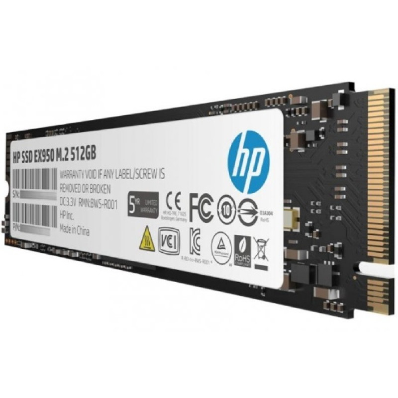 SSD 512Gb HP EX950 M.2 2280 PCIe Gen3 x4 NVMe 1.3 3D NAND, Retail
