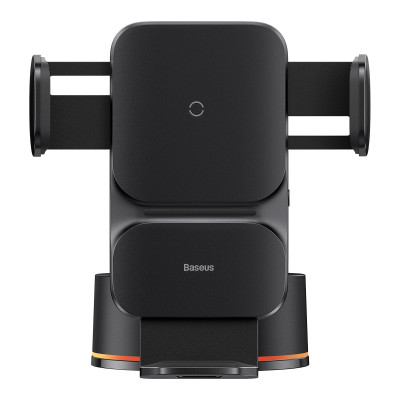 Автомобільне кріплення-зарядка 15W для смартфона 4.7-7.5" (На присоску)  Baseus Чорне