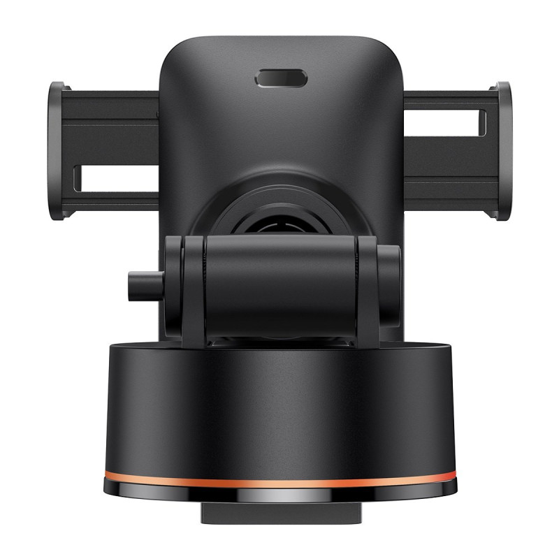 Автомобільне кріплення-зарядка 15W для смартфона 4.7-7.5" (На присоску)  Baseus Чорне