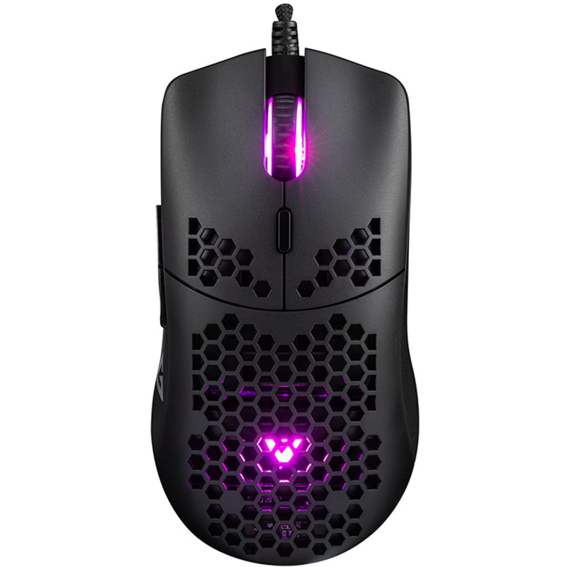 Мишка  Modecom Shinobi 3327 Volcano, ігрова, 5200dpi., 6кн., чорна